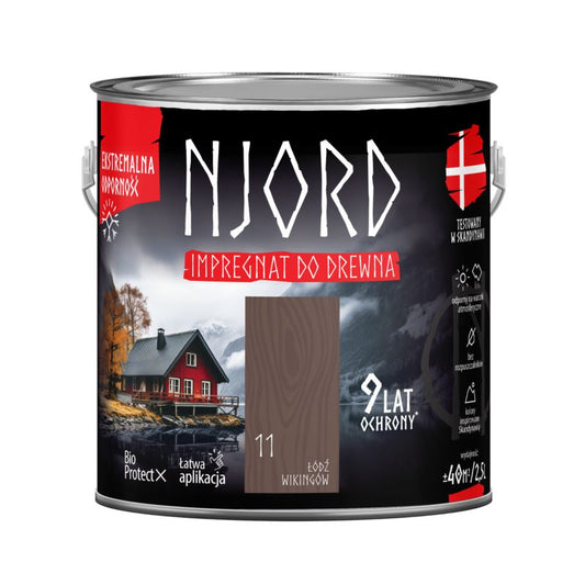 Njord træimprægnering til vikingeskibe 2,5 l
