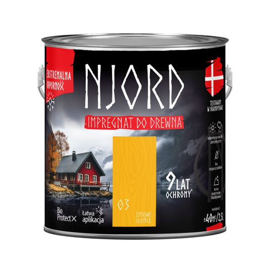Njord vinter sol 2,5 l træimprægnering