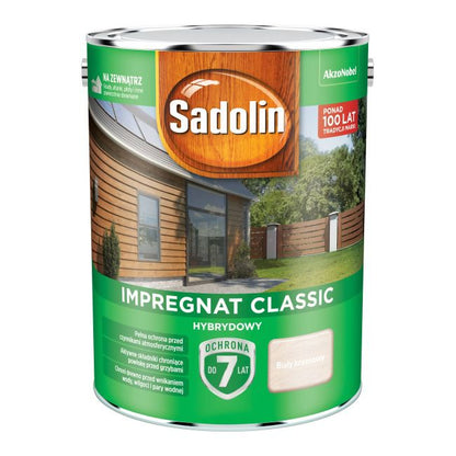 Sadolin hybrid træimprægnering hvid cremet 4,5 l