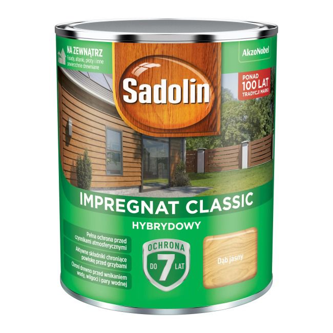 Sadolin hybrid træimprægnering lys eg 0,75 l