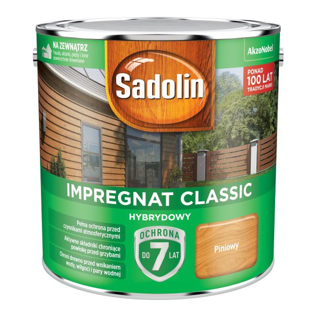 Sadolin hybrid træimprægnering i fyrretræ, 2,5 l