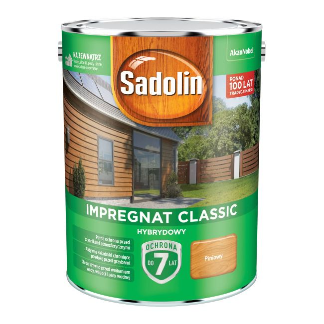 Sadolin hybrid træimpregnering i fyrretræ, 4,5 l