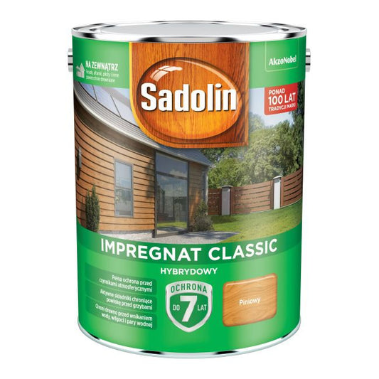 Sadolin hybrid træimpregnering i fyrretræ, 4,5 l