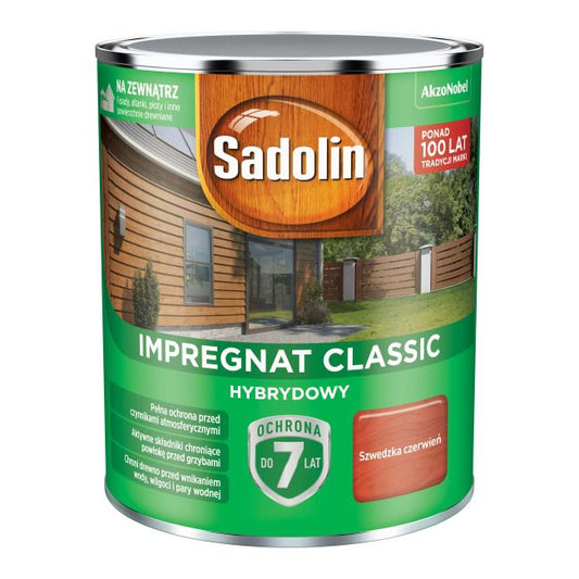 Sadolin Hybrid træimprægnering svensk rød 0,75 l
