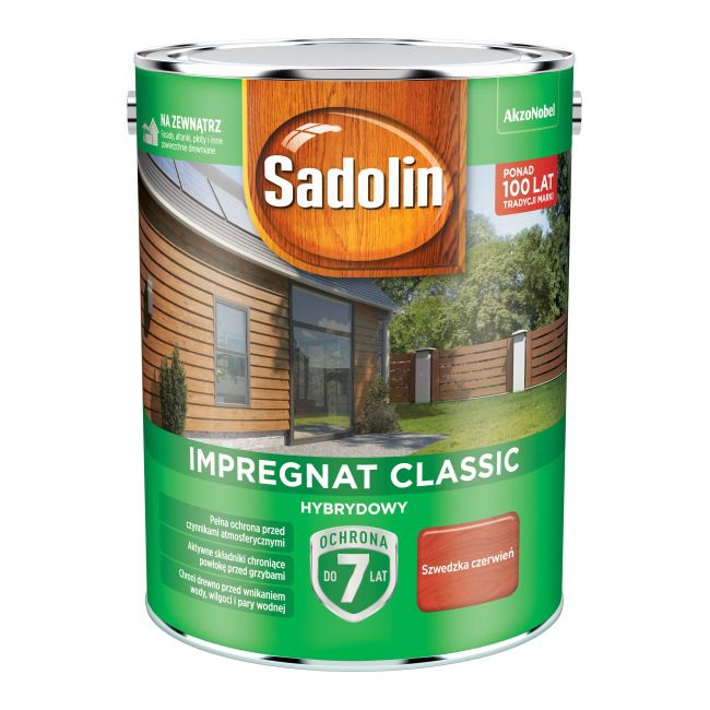 Sadolin hybrid træimprægnering svensk rød 4,5 l