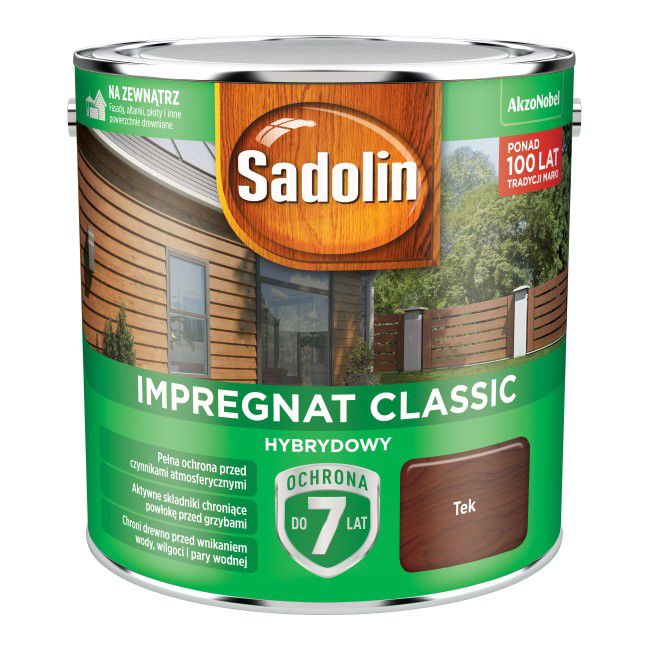 Sadolin hybrid træimprægnering teak 2,5 l