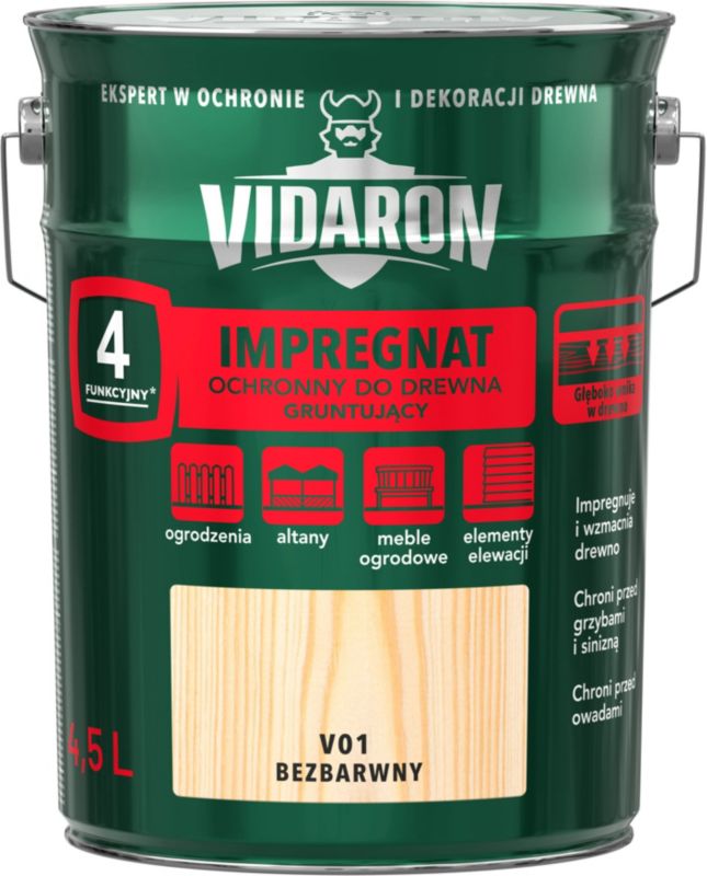Vidaron klar træimprægnering 4,5 l