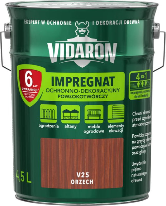 Vidaron træimprægnering valnød 4,5 l