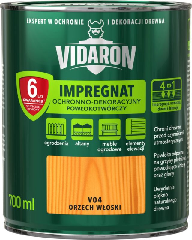 Impregnering til træ Vidaron valnød 0,7 l