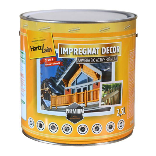 HartzLack Decor impregnering mahogni 2,5 l