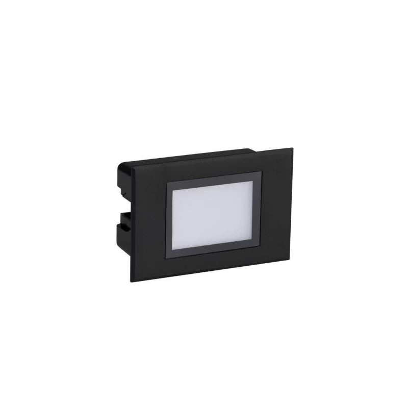 Indbygningslampe Facade LED 3W Sort