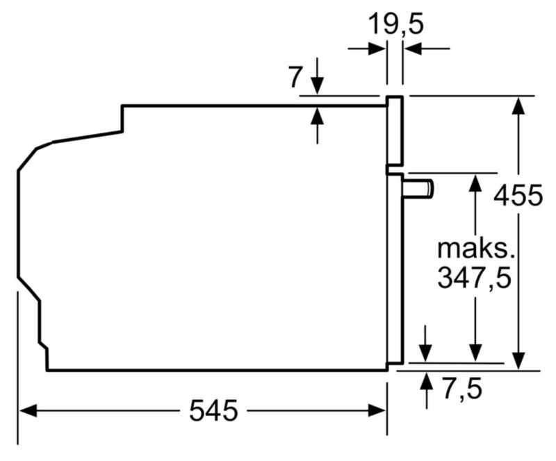 Indbygningsmikroovn CE732GXB1 36 Liter med Grill