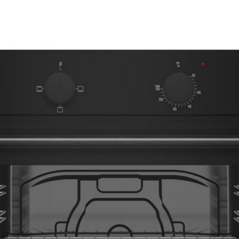 Indbygningsovn 60 cm 86L Sort