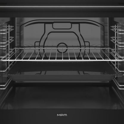 Indbygningsovn 60 cm 86L Sort