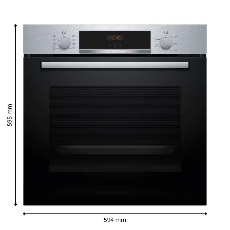 Indbygningsovn HBA514BS3 71 Liter Rustfrit Stål