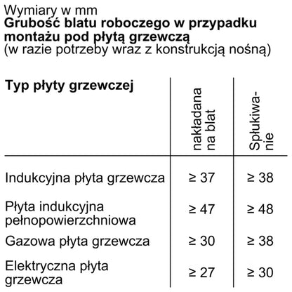 Indbygningsovn HBG7341B1 60x60 cm Sort