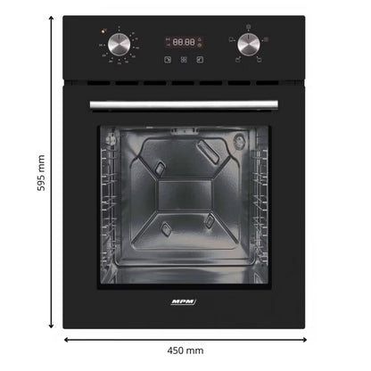 Indbygningsovn MPM-45-BO-23C 45 cm 50 L Sort