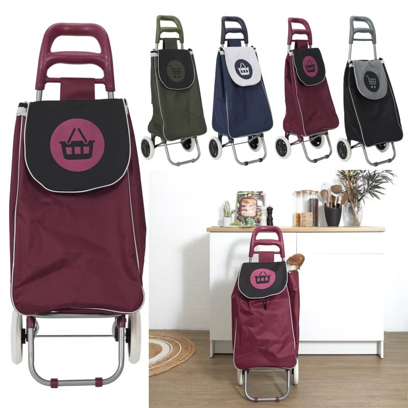 Indkøbsvogn 50 Liter 96x34x30 cm Lilla