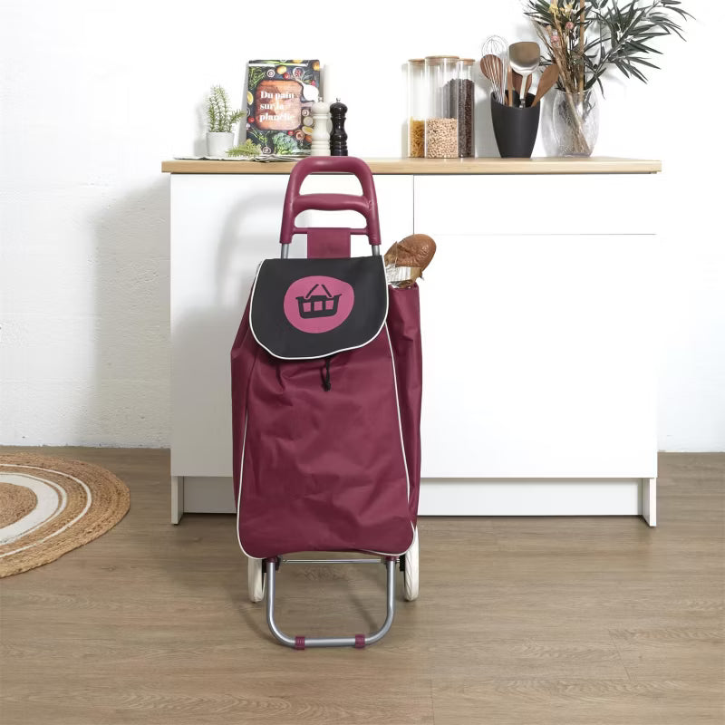 Indkøbsvogn 50 Liter 96x34x30 cm Lilla