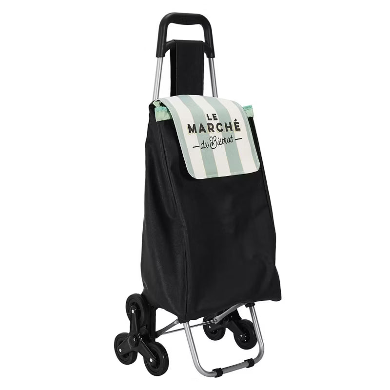Indkøbsvogn Bistrot 6 Hjul 95x36x31 cm Grøn