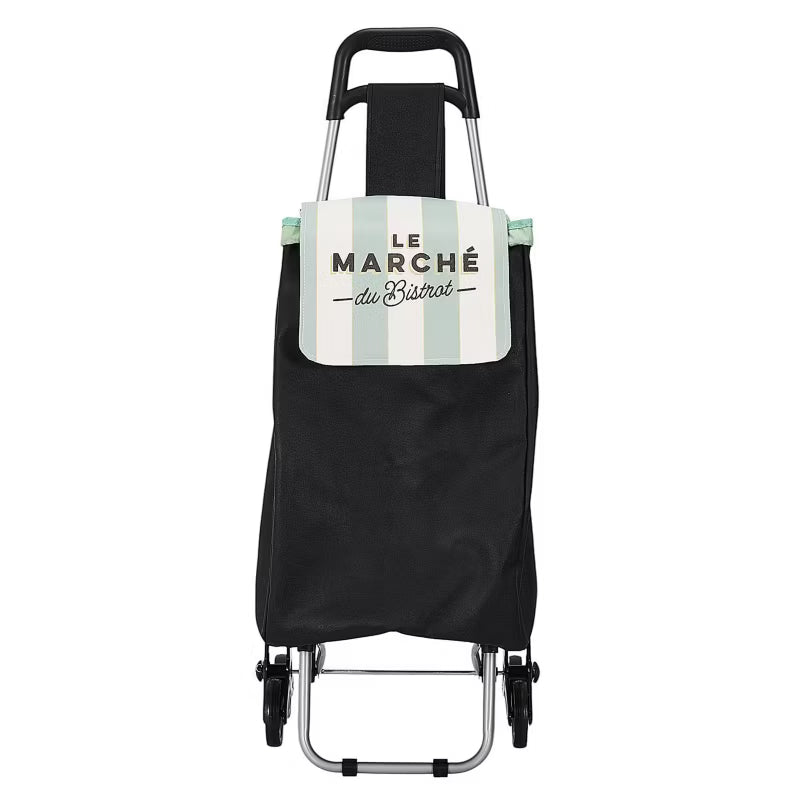 Indkøbsvogn Bistrot 6 Hjul 95x36x31 cm Grøn