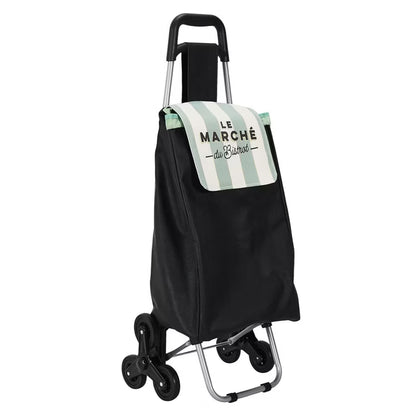 Indkøbsvogn Bistrot 6 Hjul 95x36x31 cm Grøn