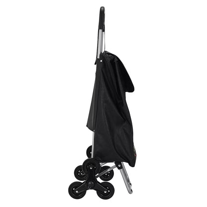 Indkøbsvogn Bistrot 6 Hjul 95x36x31 cm Sort