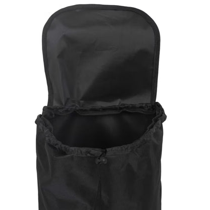 Indkøbsvogn Foldbar 87x35x28 cm Sort