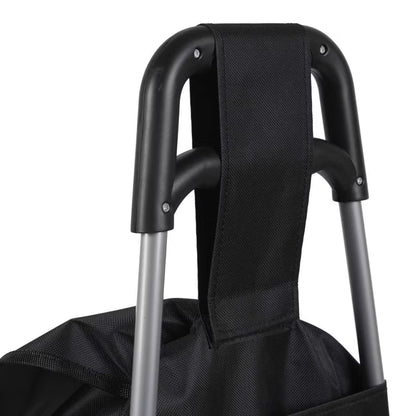Indkøbsvogn Foldbar 87x35x28 cm Sort