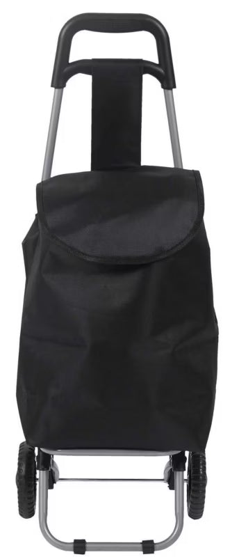 Indkøbsvogn Foldbar 87x35x28 cm Sort