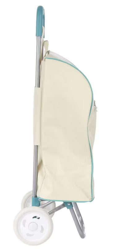 Indkøbsvogn Termoisoleret Foldbar 91,5x36x31,5 cm Creme