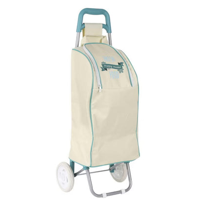 Indkøbsvogn Termoisoleret Foldbar 91,5x36x31,5 cm Creme