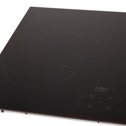Induktionskogeplade 58x51 cm Sort 4 Zoner