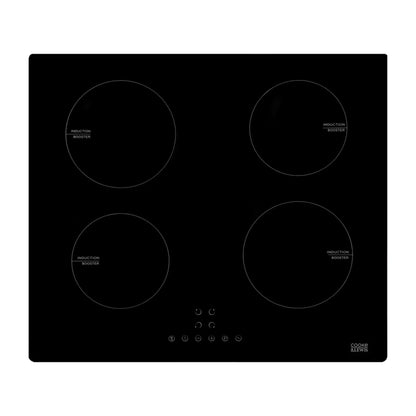 Induktionskogeplade CLIND60 59x52 cm 4 Zoner Sort