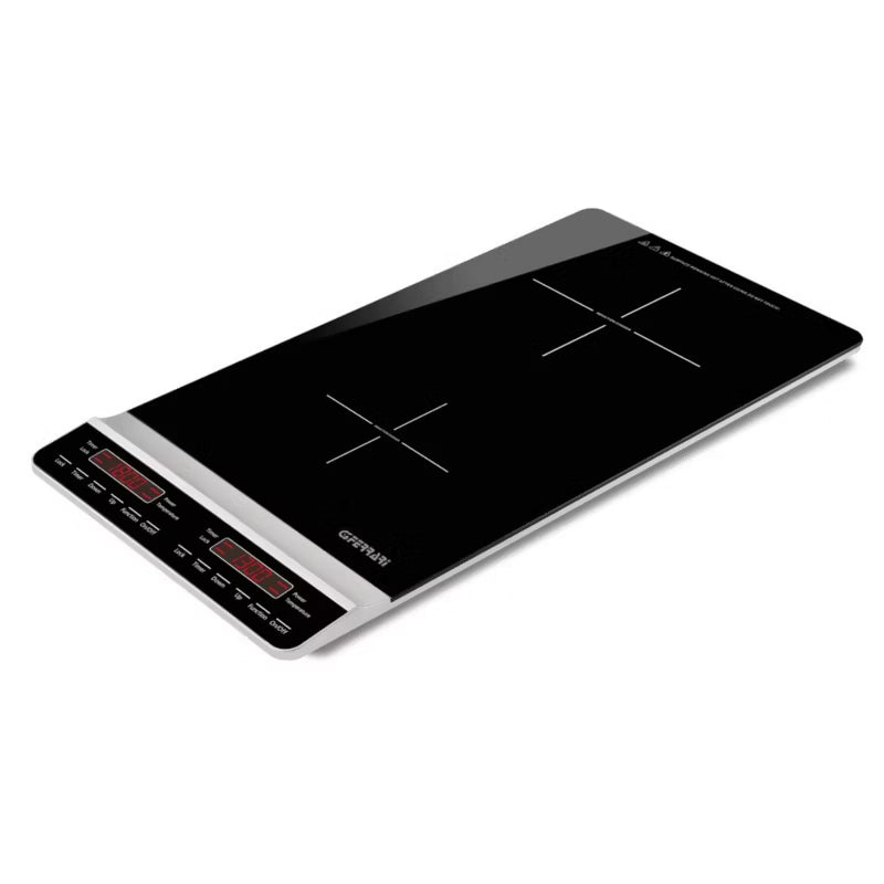 Induktionskogeplade Dobbelt 60x29,4 cm Sort G10139