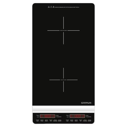 Induktionskogeplade Dobbelt 60x29,4 cm Sort G10139