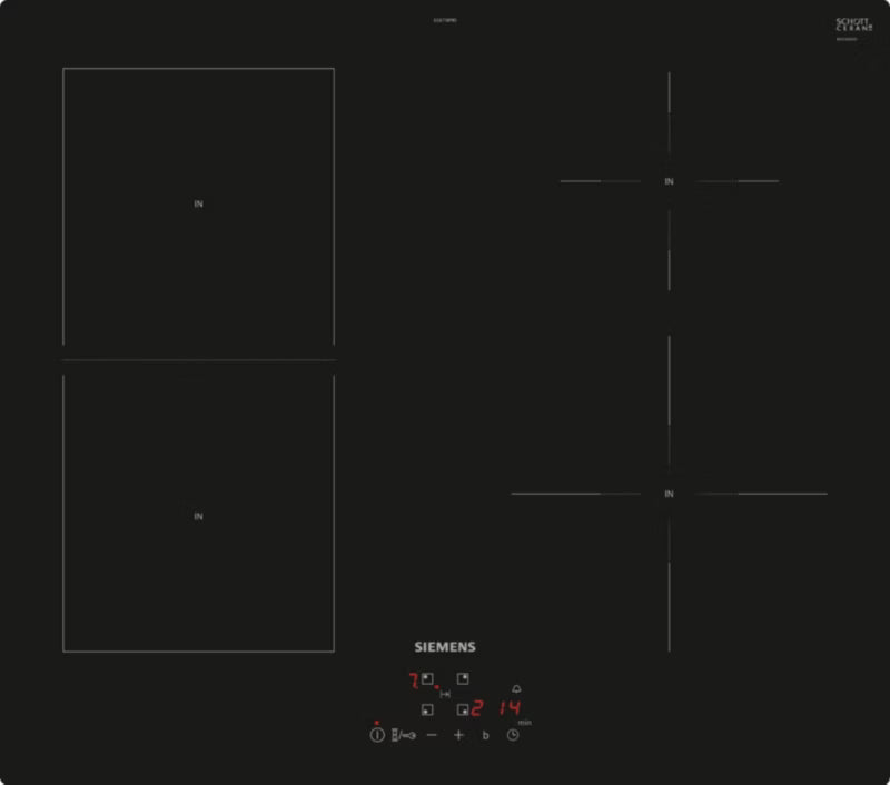 Induktionskogeplade EE611BPB5E 59,2 cm Sort Keramisk