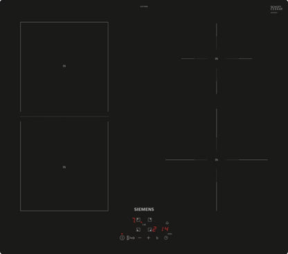 Induktionskogeplade EE611BPB5E 59,2 cm Sort Keramisk