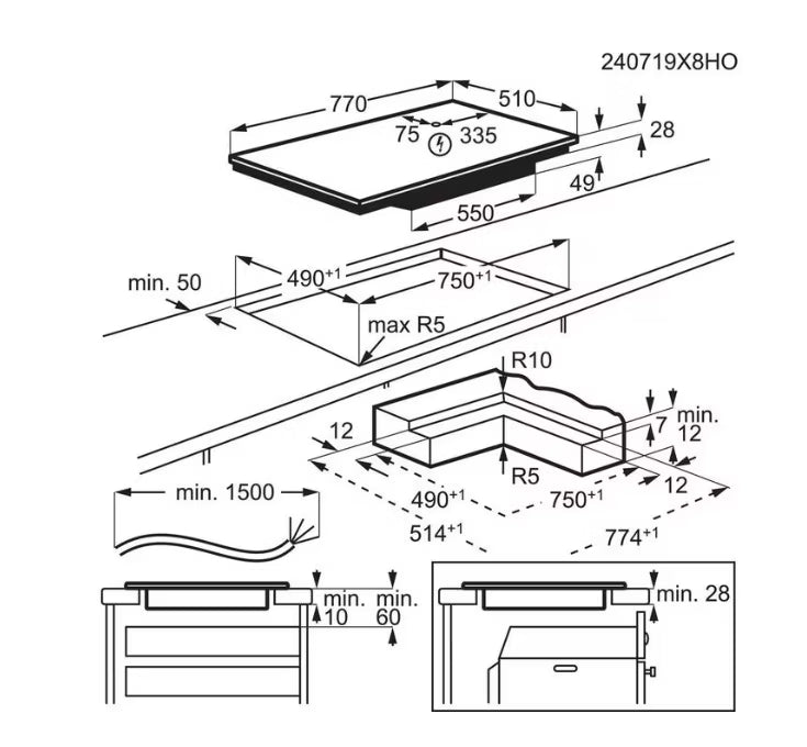 Induktionskogeplade EIS87553IZ SenseBoil+Fry 800