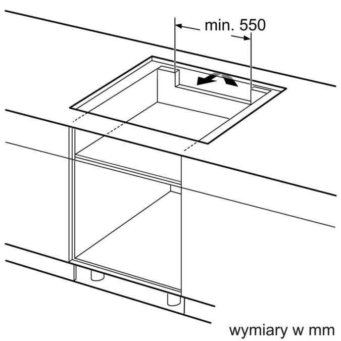 Induktionskogeplade EX875LYC1E 81x52 cm Sort Glas