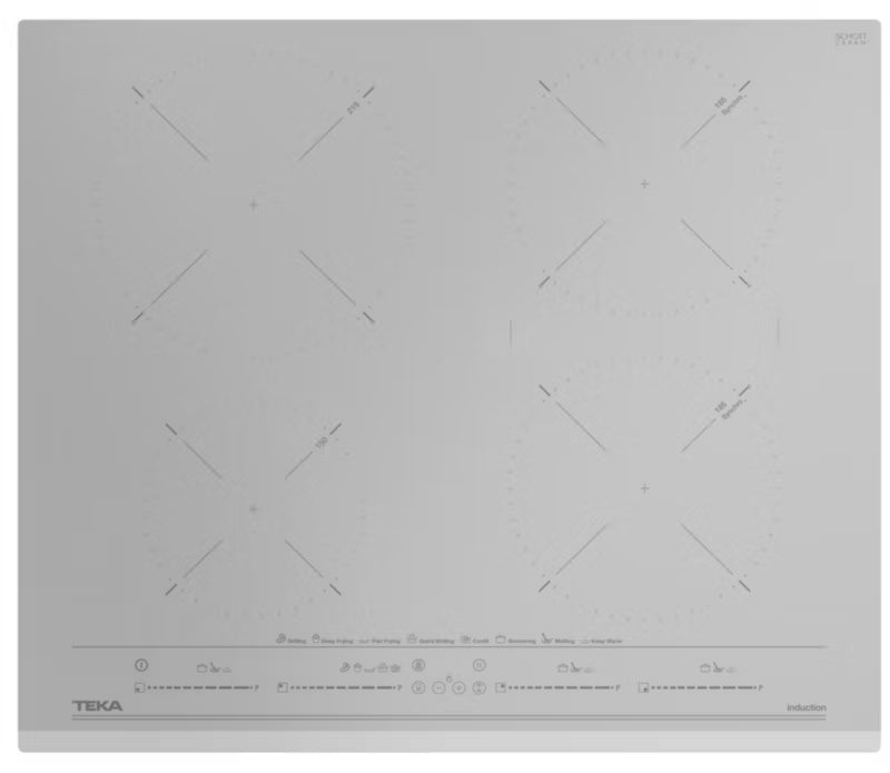 Induktionskogeplade IZC 64630 SM MST 60 cm Lysegrå Glas