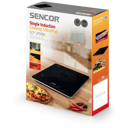 Induktionskogeplade SCP 3701BK 29,5x36 cm Sort