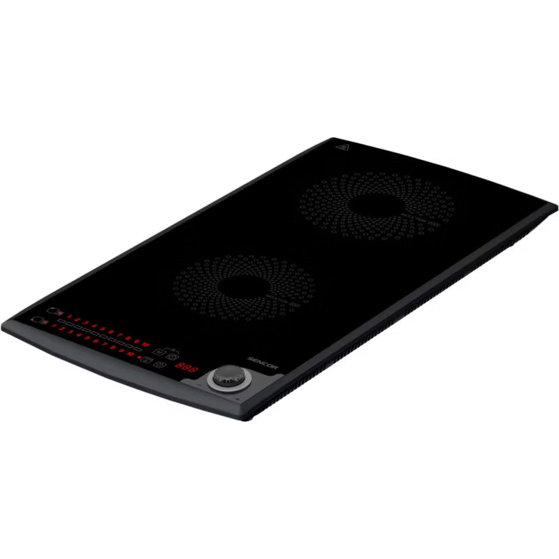 Induktionskogeplade SCP 5414GY 31x60 cm 3100W Sort