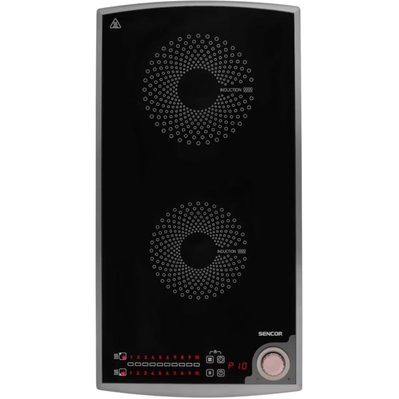 Induktionskogeplade SCP 5414GY 31x60 cm 3100W Sort
