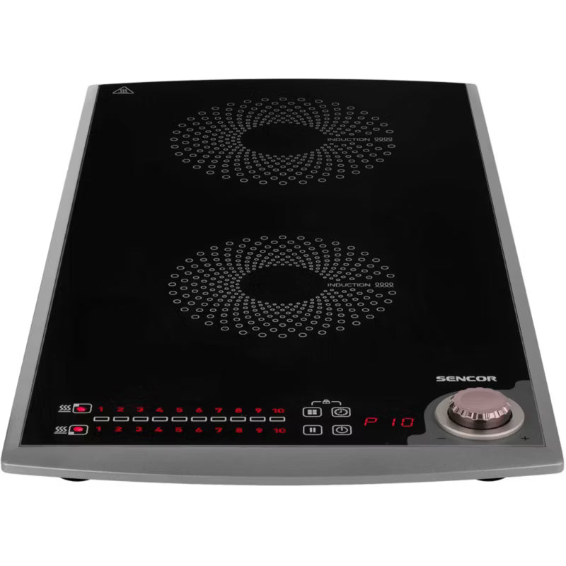 Induktionskogeplade SCP 5414GY 31x60 cm 3100W Sort