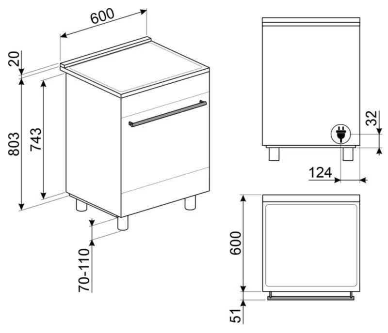 Induktionskomfur C6IPXM2 60x60 cm