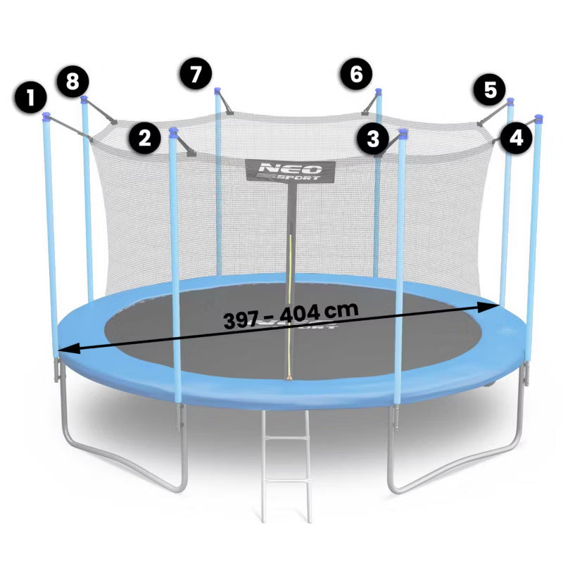 Indvendigt Sikkerhedsnet til Trampolin 404 cm