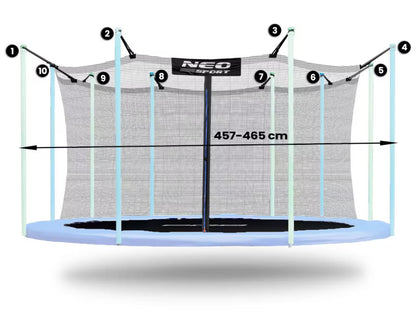 Indvendigt Sikkerhedsnet til Trampolin 457-465 cm 1826