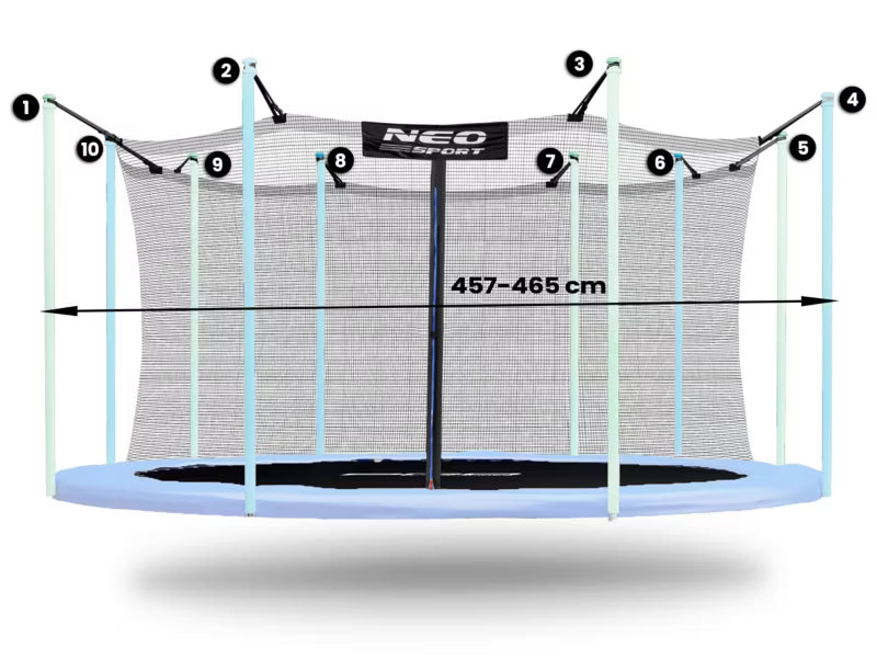 Indvendigt Sikkerhedsnet til Trampolin 457-465 cm 1826