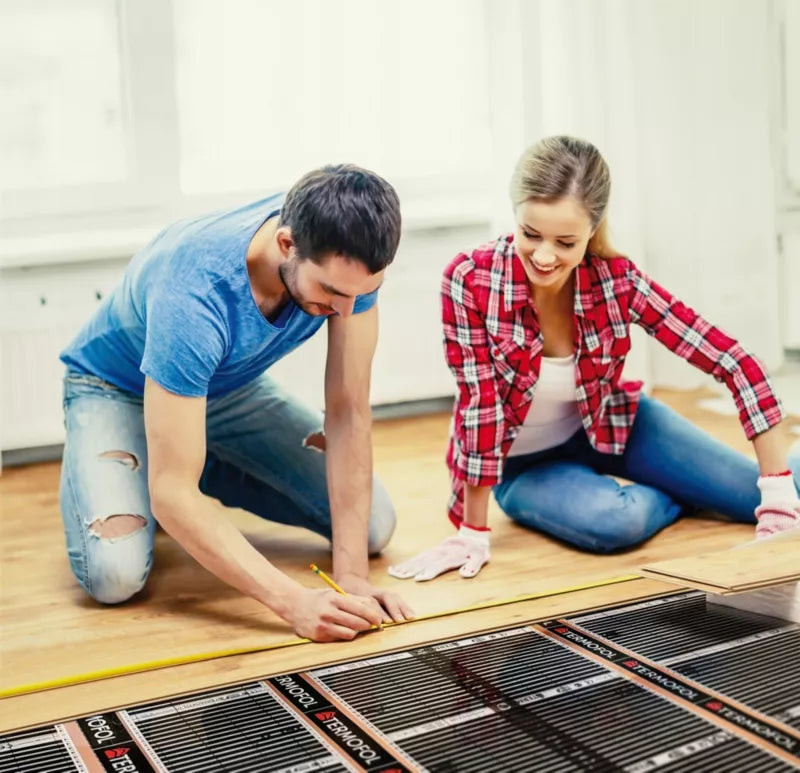 Infrarød Varmefolie Sæt 140W 50 cm med TF-H5 WiFi Termostat Sort | 5907599654568